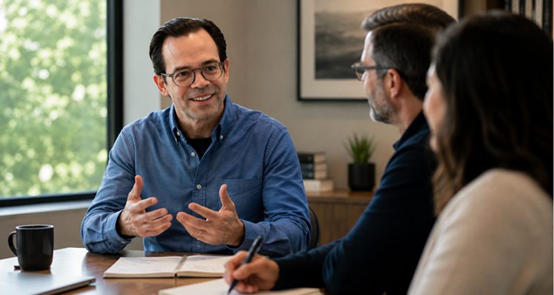 Howard Adam Levy meeting with nonprofit leadership